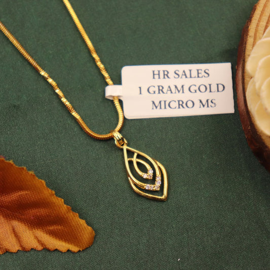 Tara One Gram Gold Plated Chain Pendant