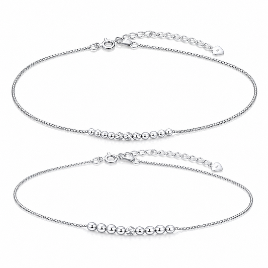 Lakshri Rajsi Silver Anklet Pair