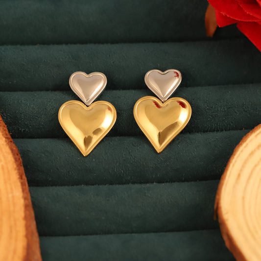 Lakshri Twin Hearts Earring