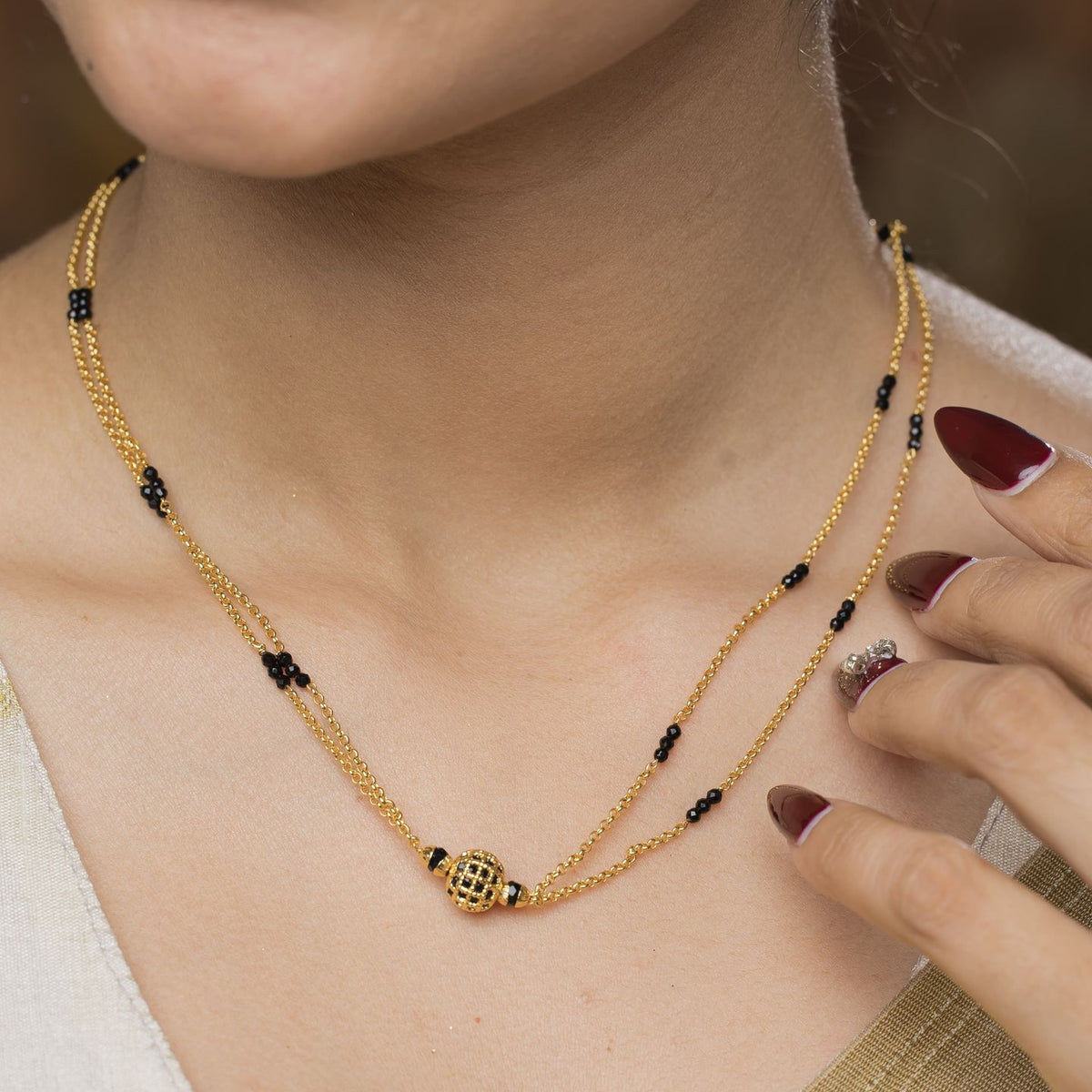 Ayaani Gold Plated Mangalsutra