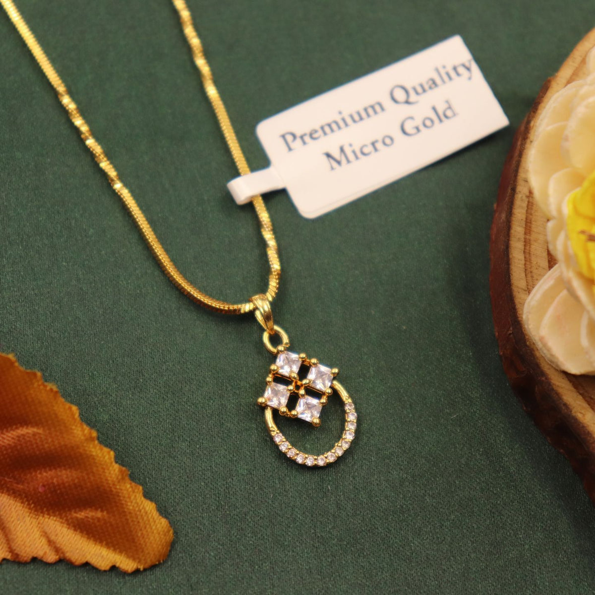 Nitya One Gram Gold Plated Chain Pendant