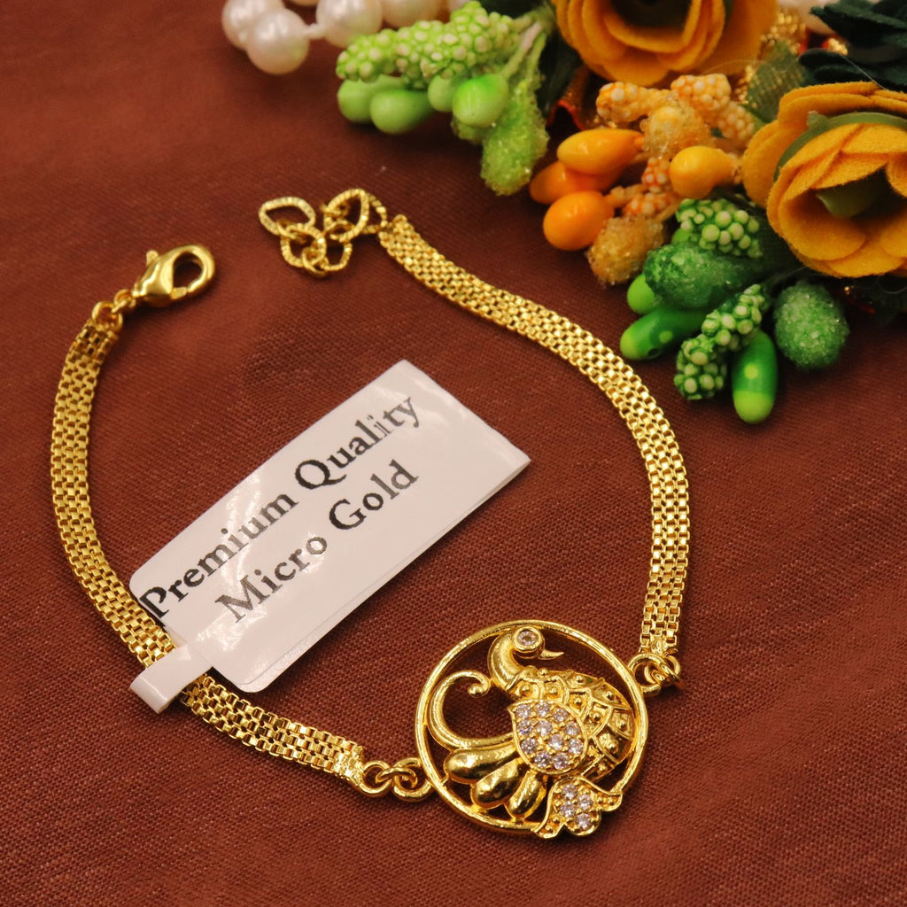 Siya One Gram Gold Plated Adjustable Bracelet for Women & Girls