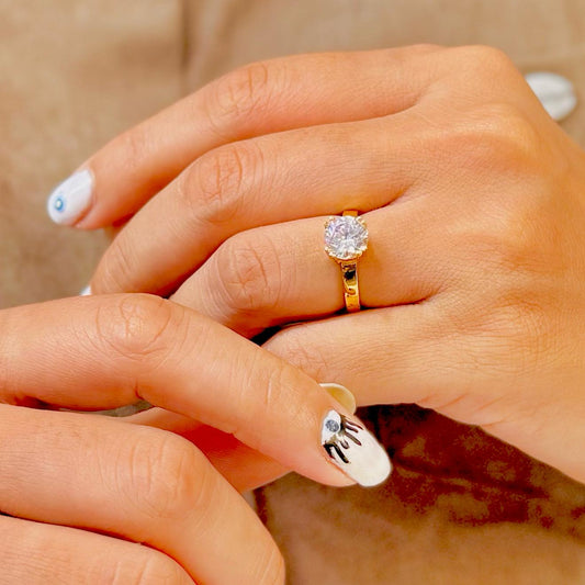 Aurora Promise Soltaire Ring