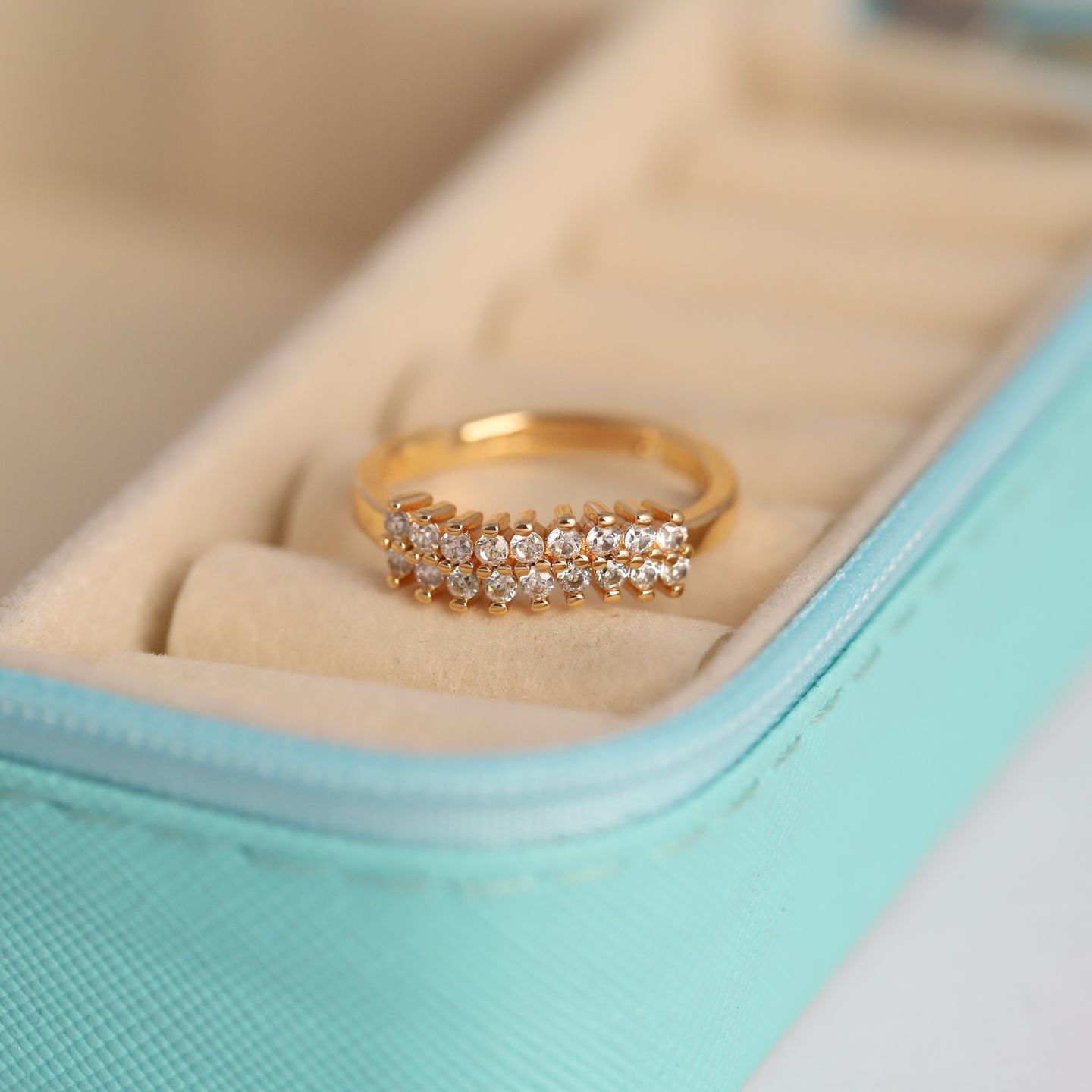 Dazzle Duo Crystal Ring