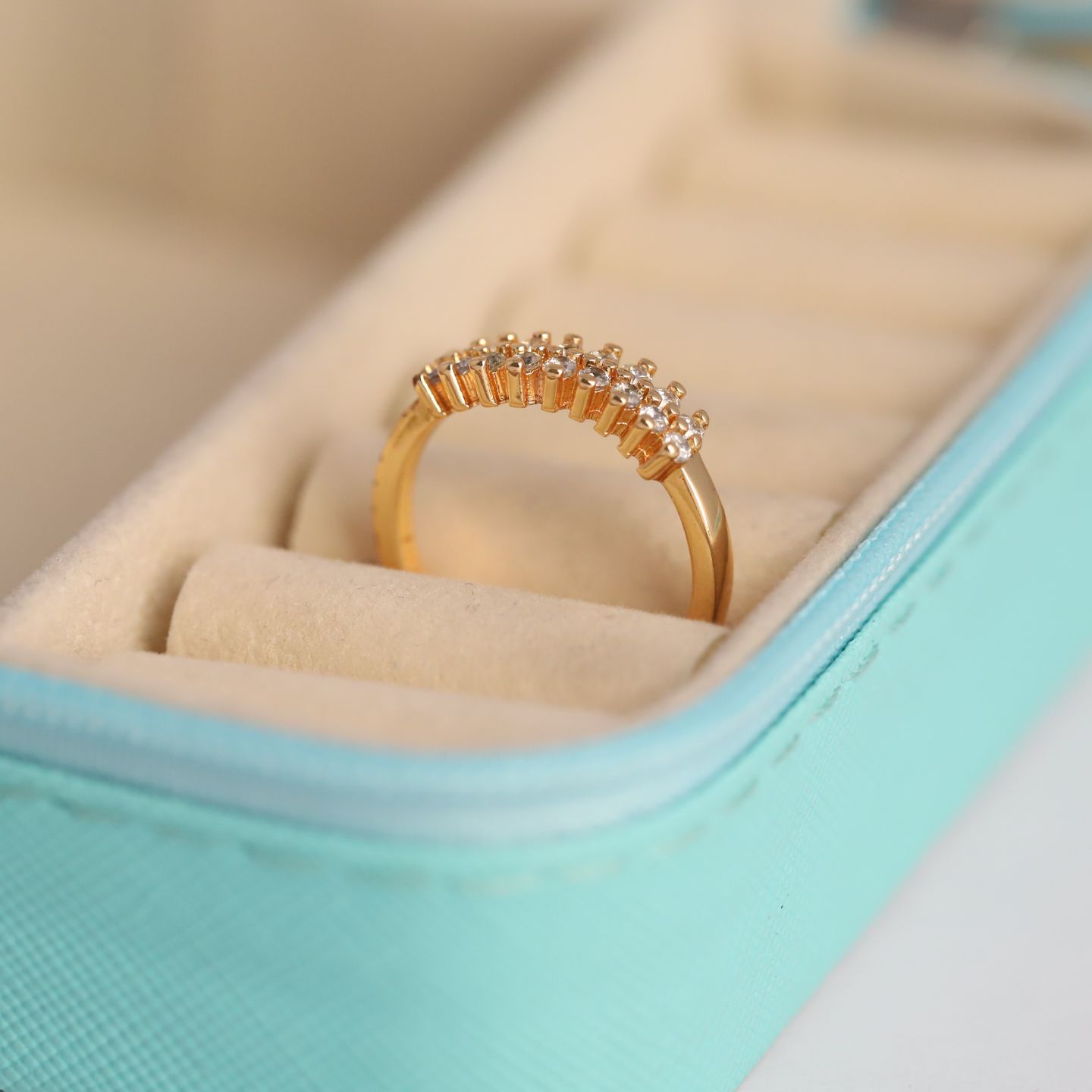 Dazzle Duo Crystal Ring
