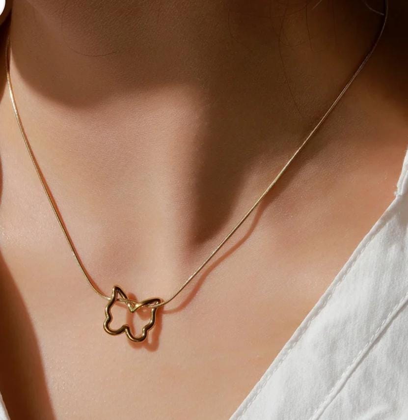 Golden Butterfly Necklace