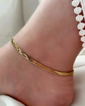 Minimalist Snake Chain Ankle Bracelet