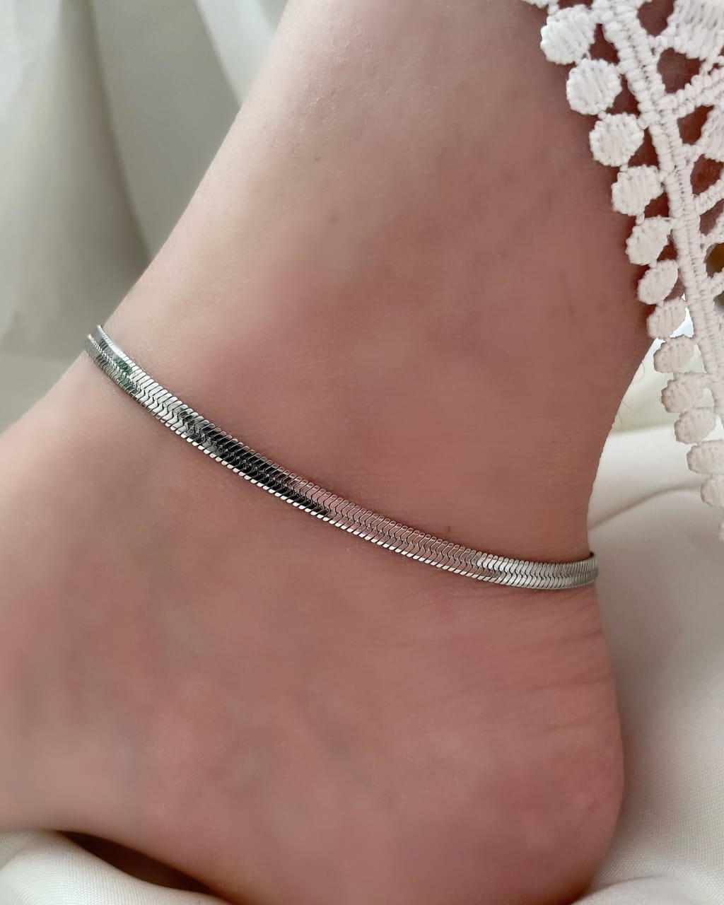 Minimalist Snake Chain Ankle Bracelet