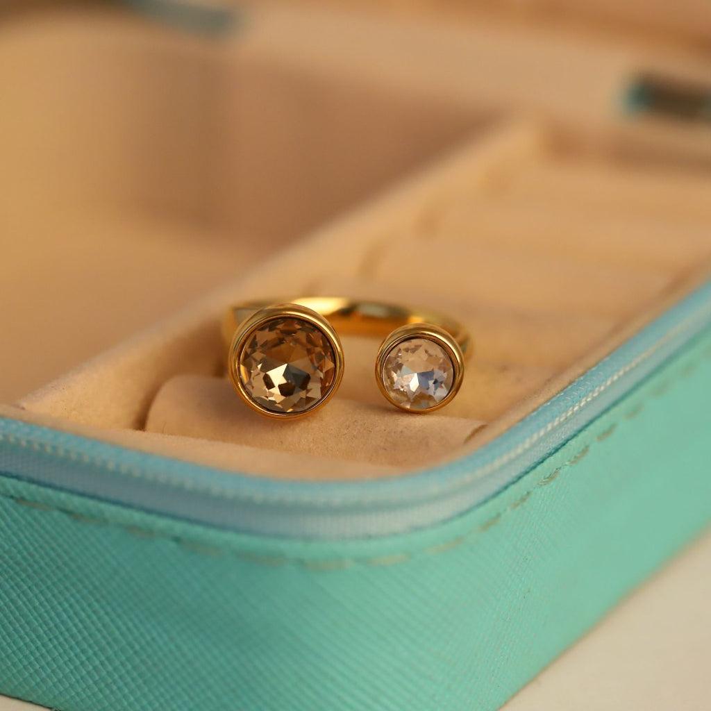 Dual Radiance Crystal Ring