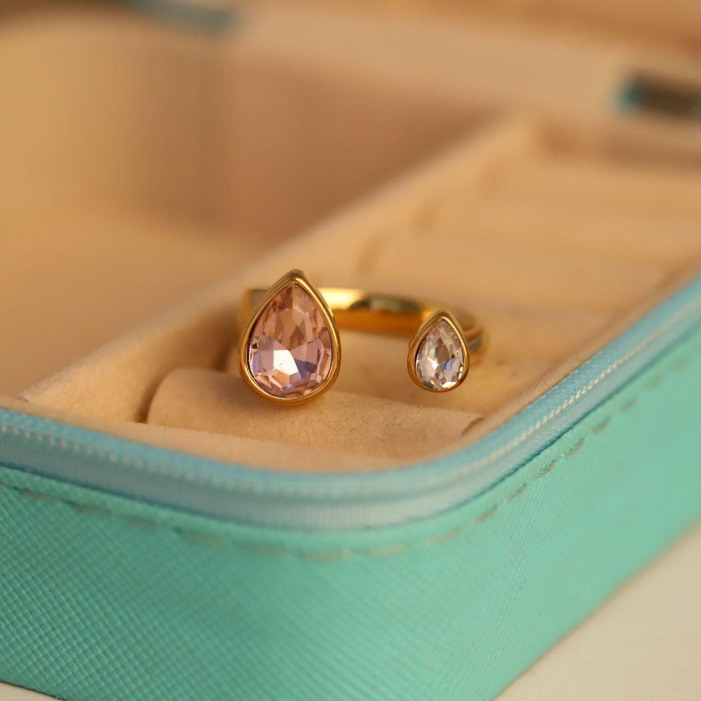 Dual Radiance Crystal Ring