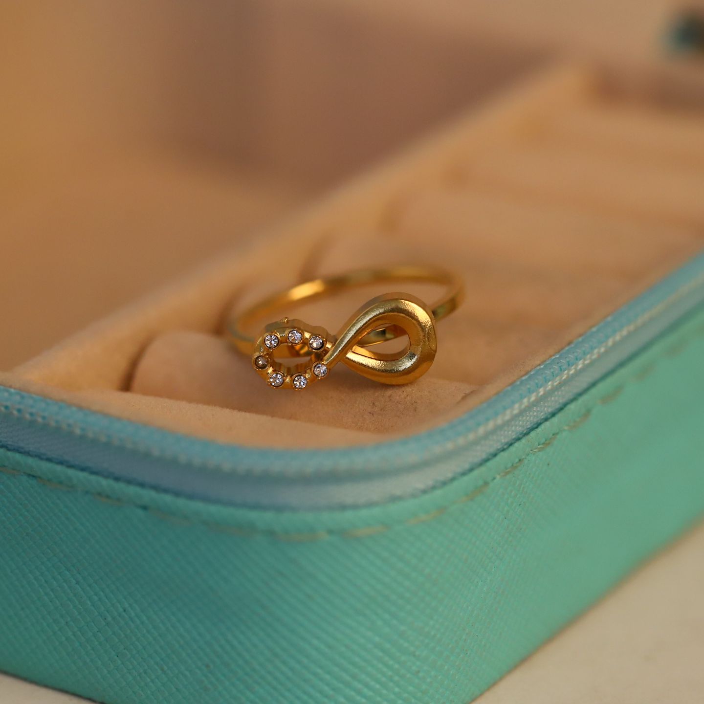 Infinity Aura Crystal Ring
