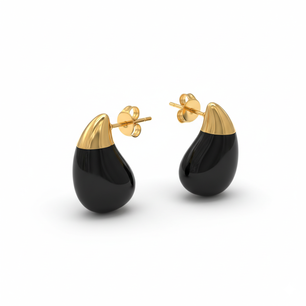 Midnight Elegance Drop Earring