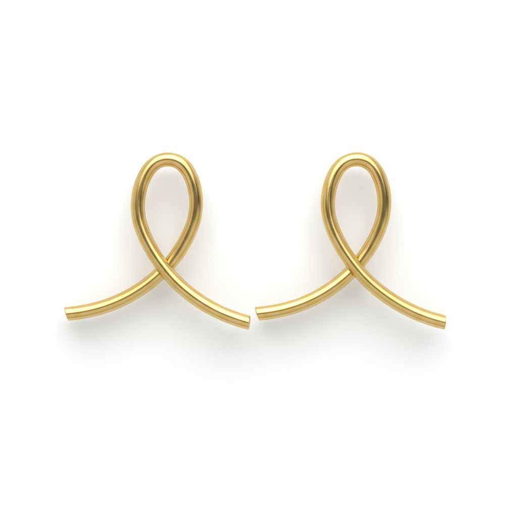 Golden Infinity Studs