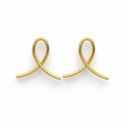Golden Infinity Studs