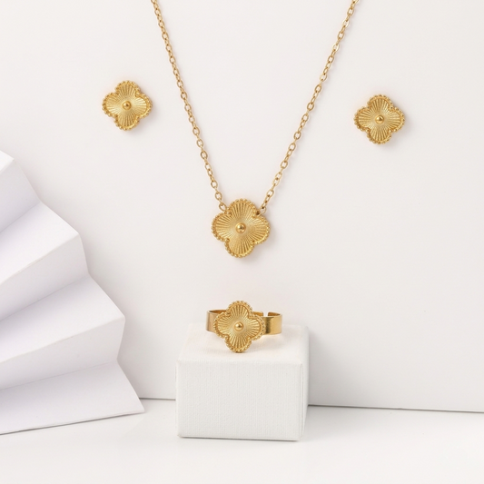 Golden Clover Royale Jewellery Set