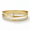 Designer Mlti-Layer Gold Cuff Bracelet