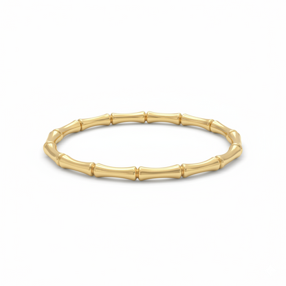 Gold Bamboo Bangle Bracelets