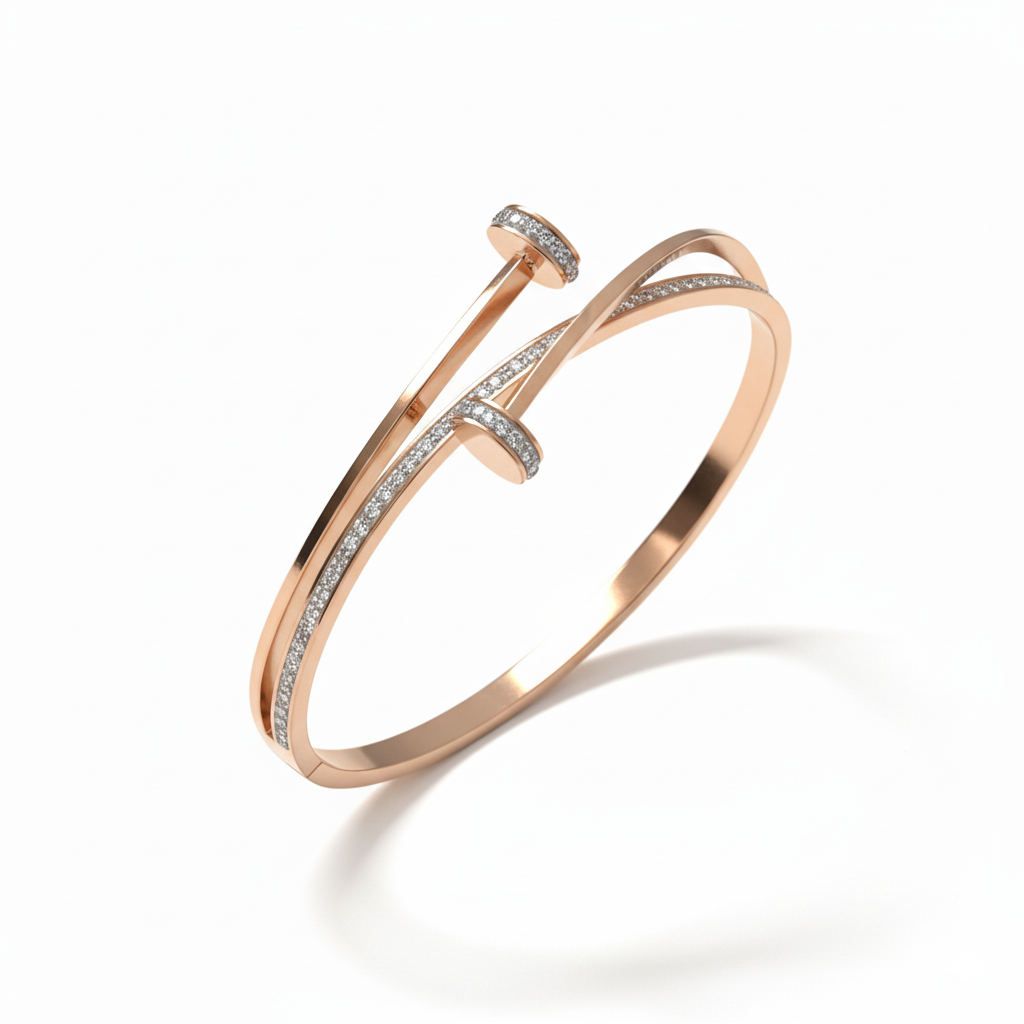 Designer Crystal Nail Bracelet