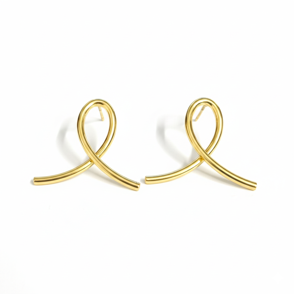 Golden Infinity Studs