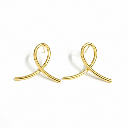 Golden Infinity Studs
