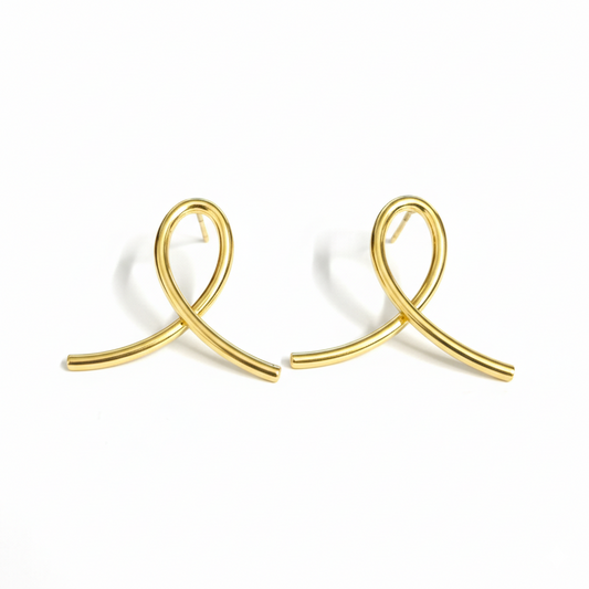 Golden Infinity Studs