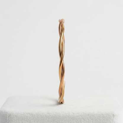 Gold Twisted Rope Cuff Bracelets