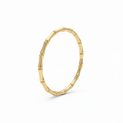 Gold Bamboo Bangle Bracelets