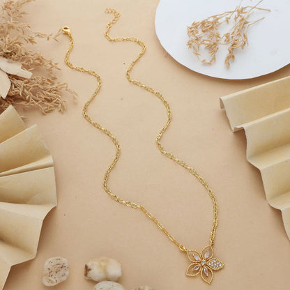 Manikarnika One Gram Gold Plated Pendant Chain