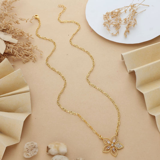 Manikarnika One Gram Gold Plated Pendant Chain