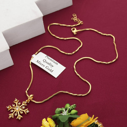Divyatara One Gram Gold Plated Pendant Chain