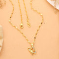 Sharvi One Gram Gold Plated Chain Pendant