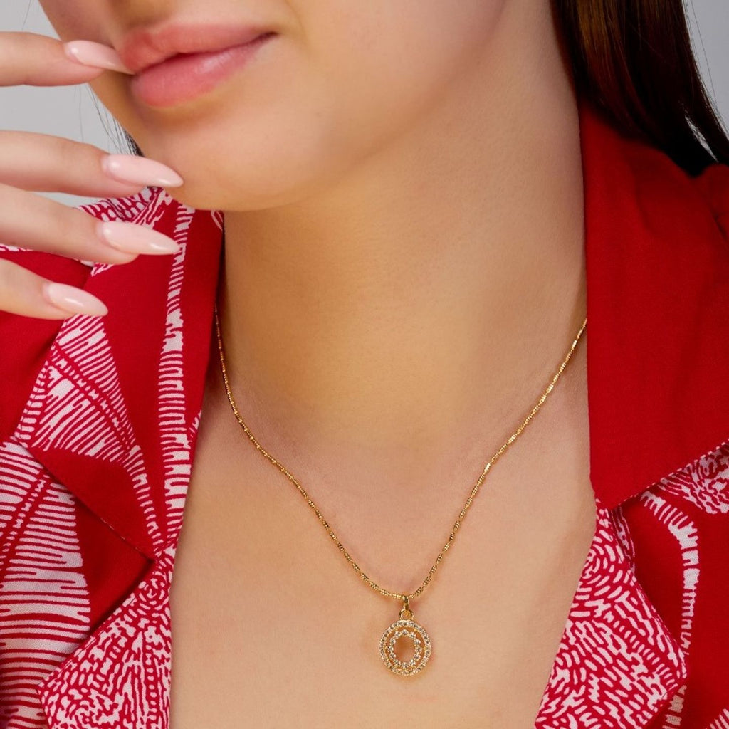 Suhana One Gram Gold Plated Chain Pendant