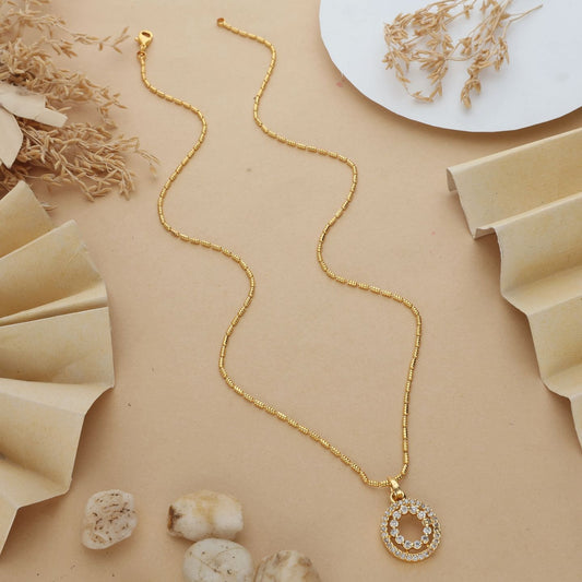Suhana One Gram Gold Plated Chain Pendant