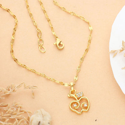 Raaya One Gram Gold Plated Chain Pendant