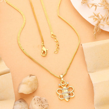 Anika One Gram Gold Plated Chain Pendant