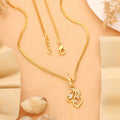 Tisha One Gram Gold Plated Pendant Chain