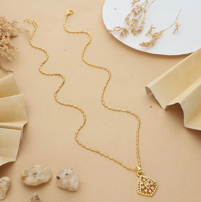 Hridayi One Gram Gold Plated Chain Pendant
