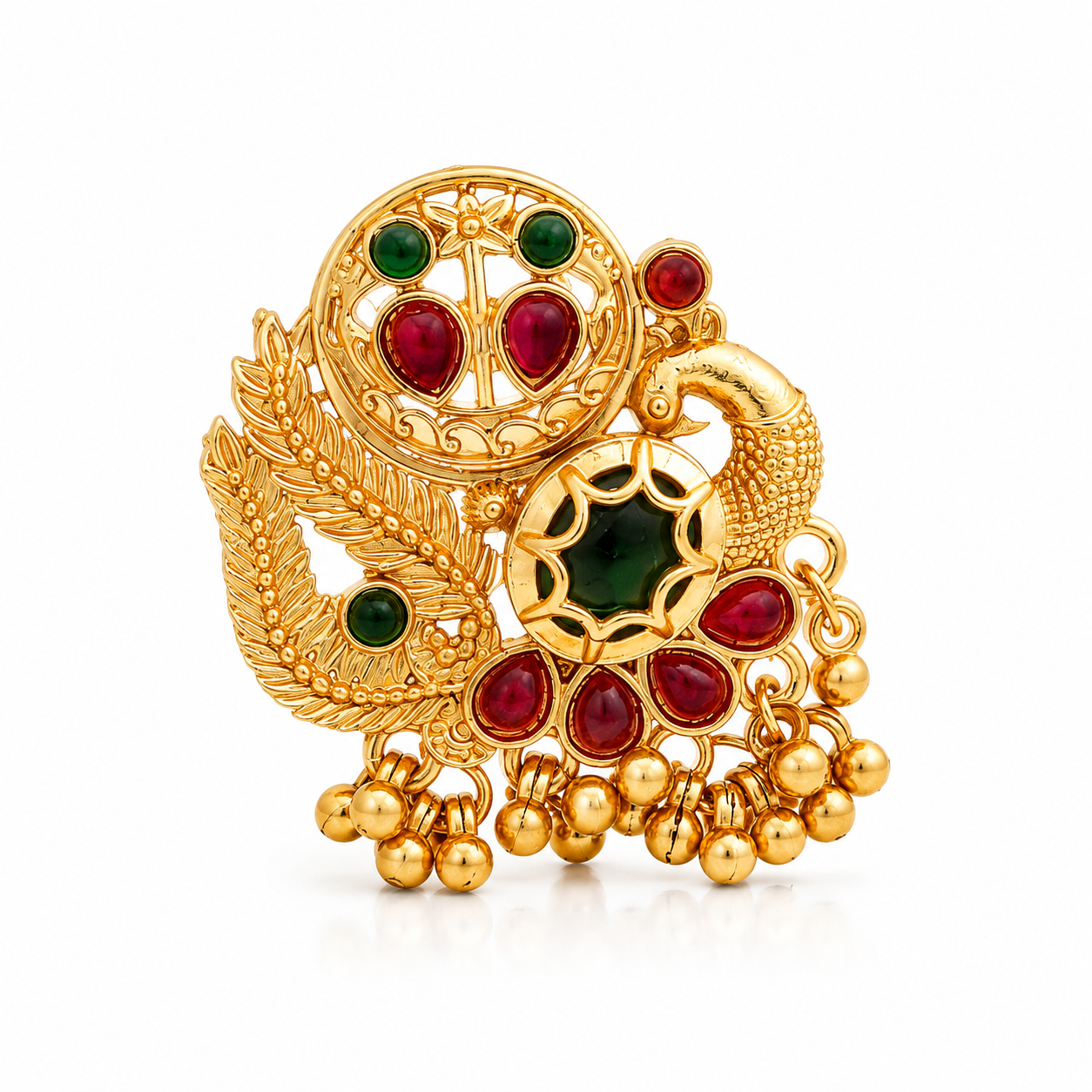 Lakshri Heritage Adjustable Peacock Ring