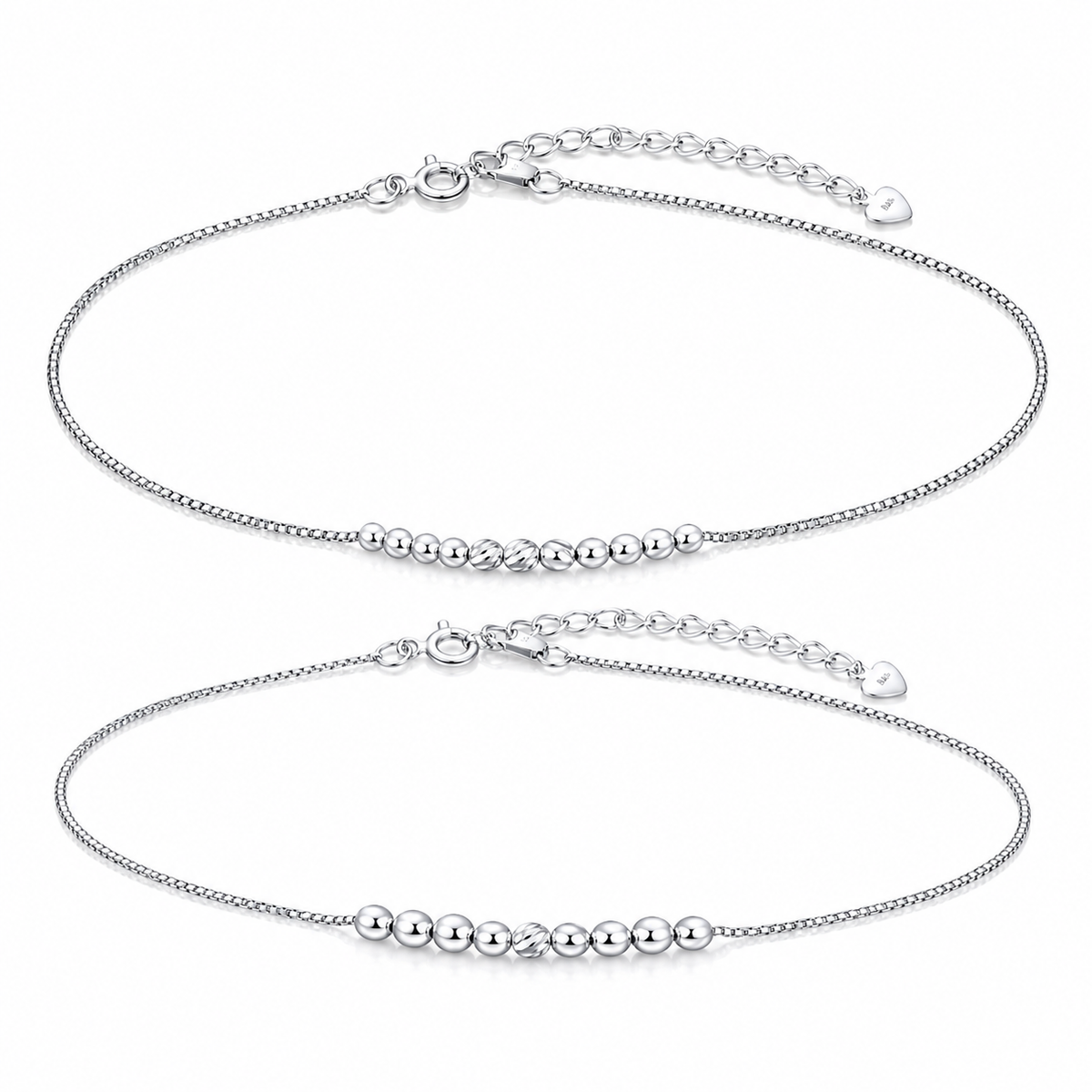 Lakshri Rajsi Silver Anklet Pair