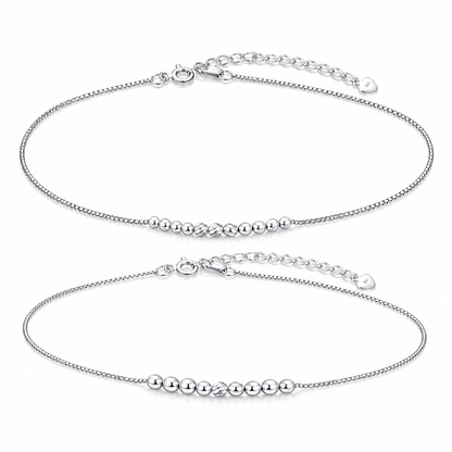 Lakshri Rajsi Silver Anklet Pair