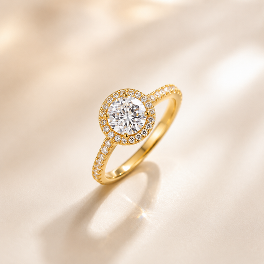 Eternal Shine Halo Soltaire Ring