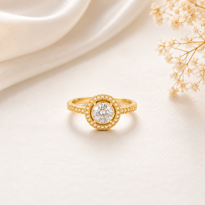 Eternal Shine Halo Soltaire Ring