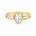 Heart Halo Ring