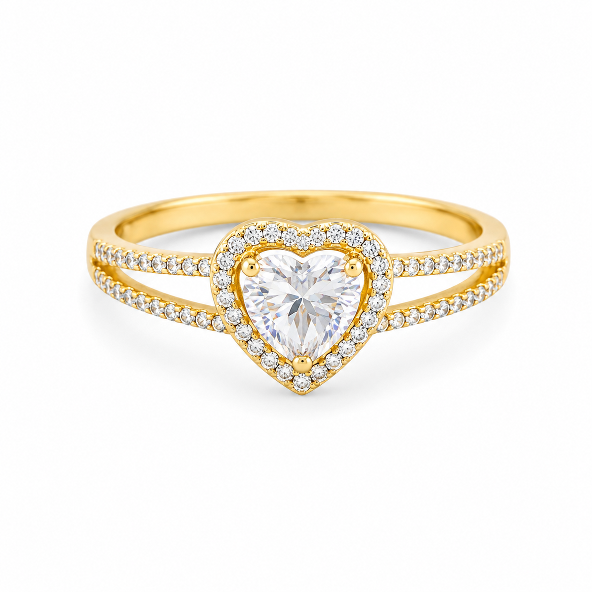 Heart Halo Ring