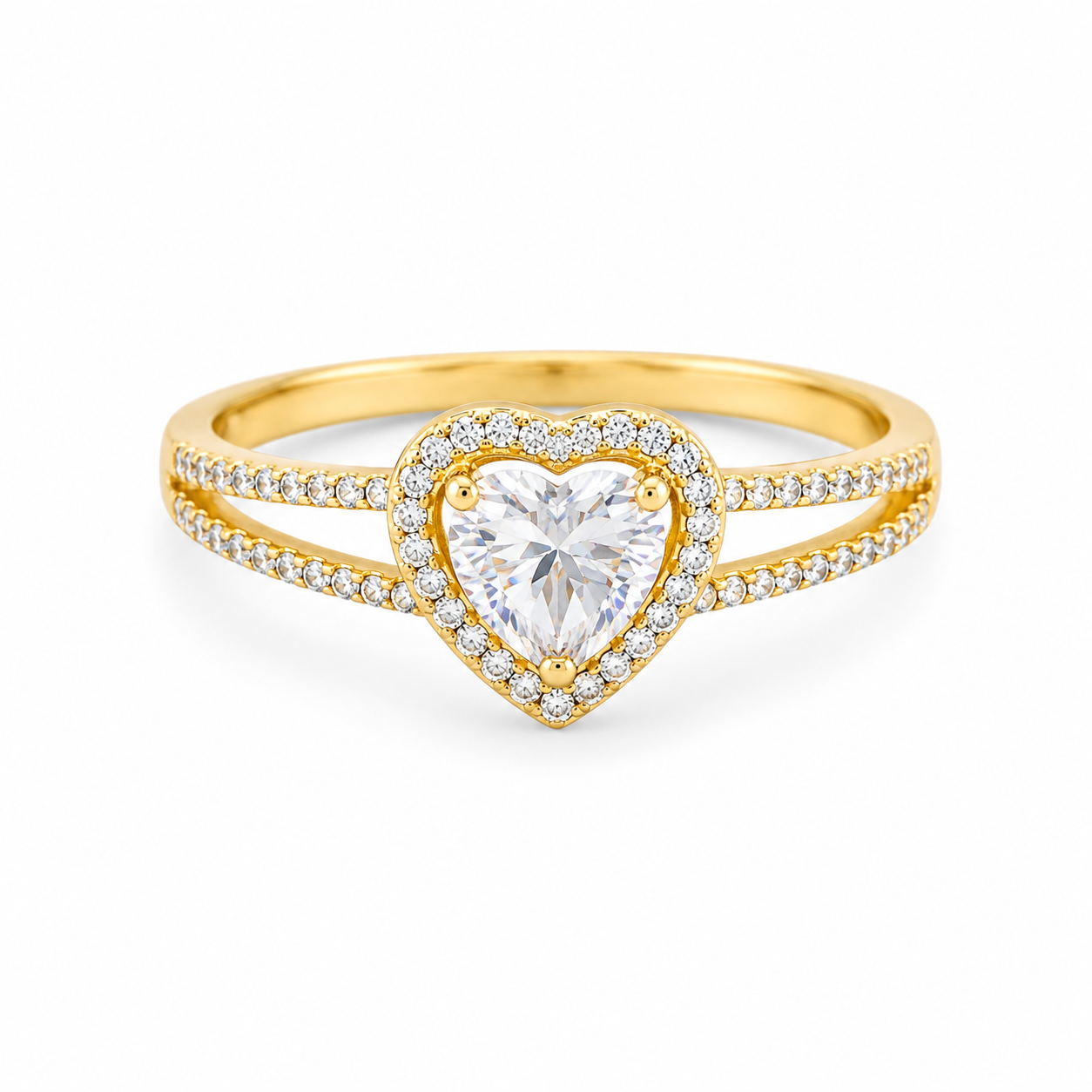 Heart Halo Ring