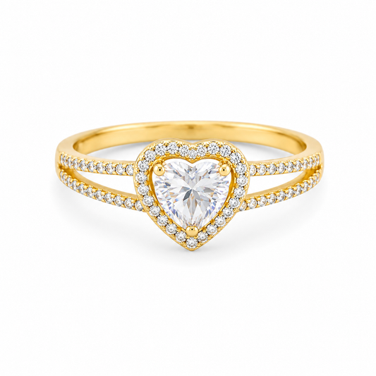Heart Halo Ring