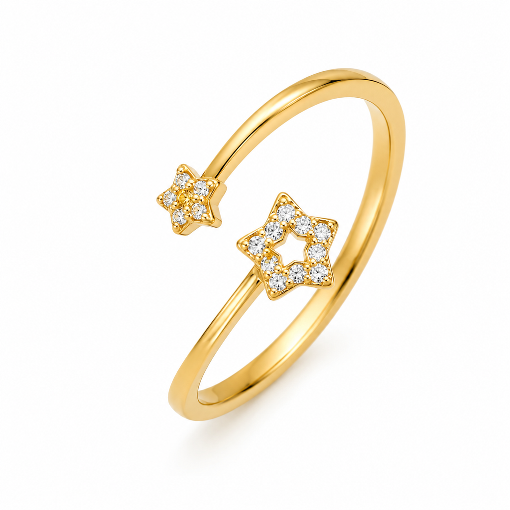 Star Charm Ring For Everyday Elegance