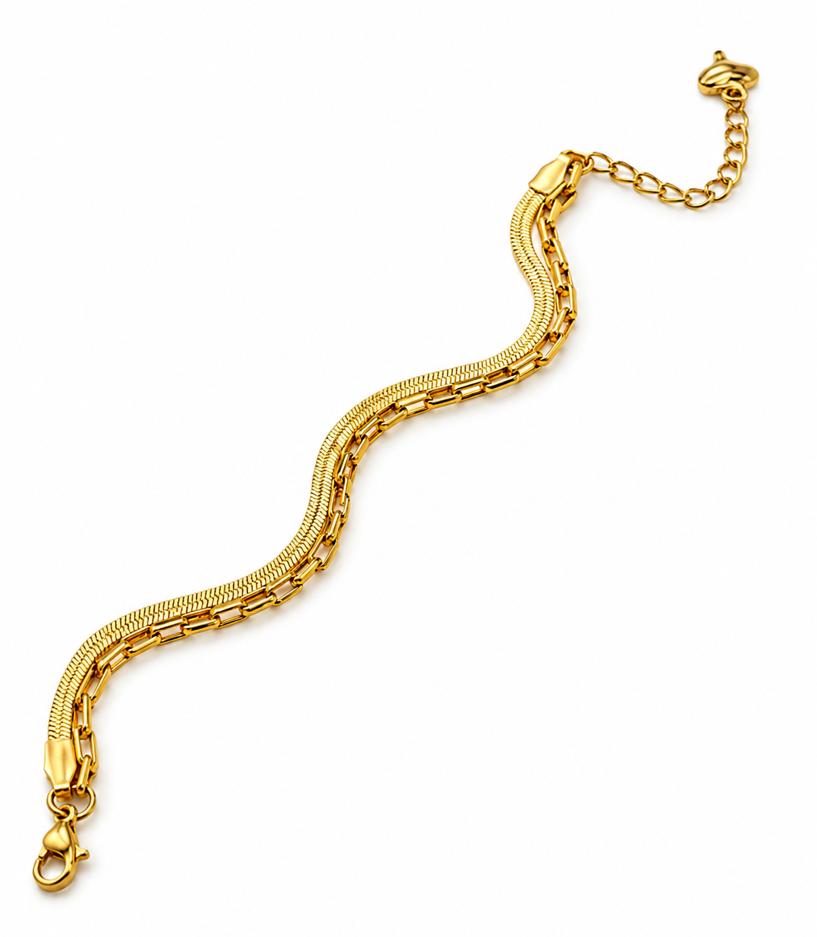 Golden Harmony Layered Bracelet