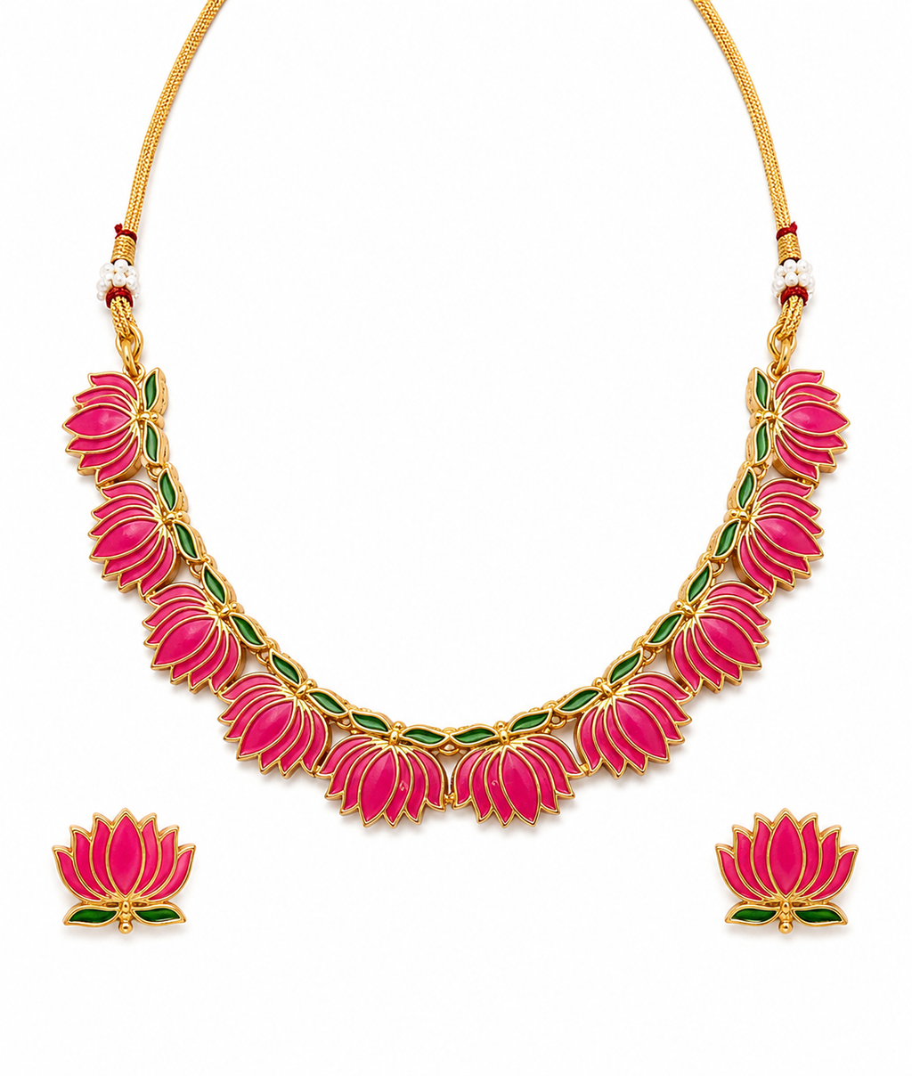 Royal Lotus Blossom Jewellery Combo