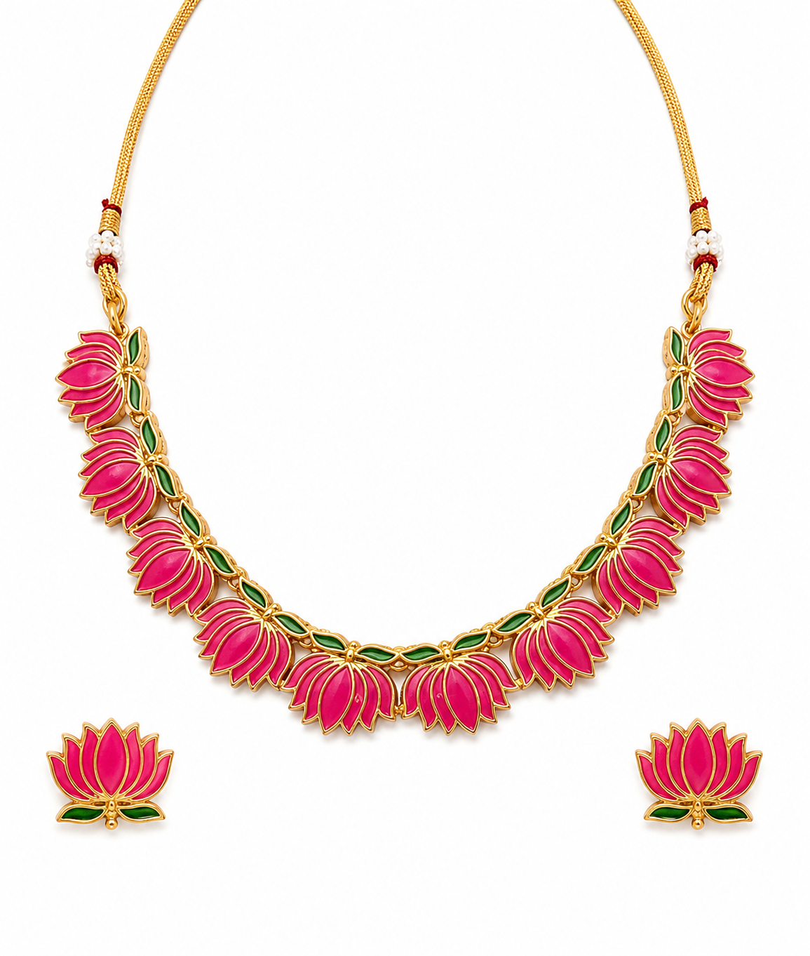 Royal Lotus Blossom Jewellery Combo